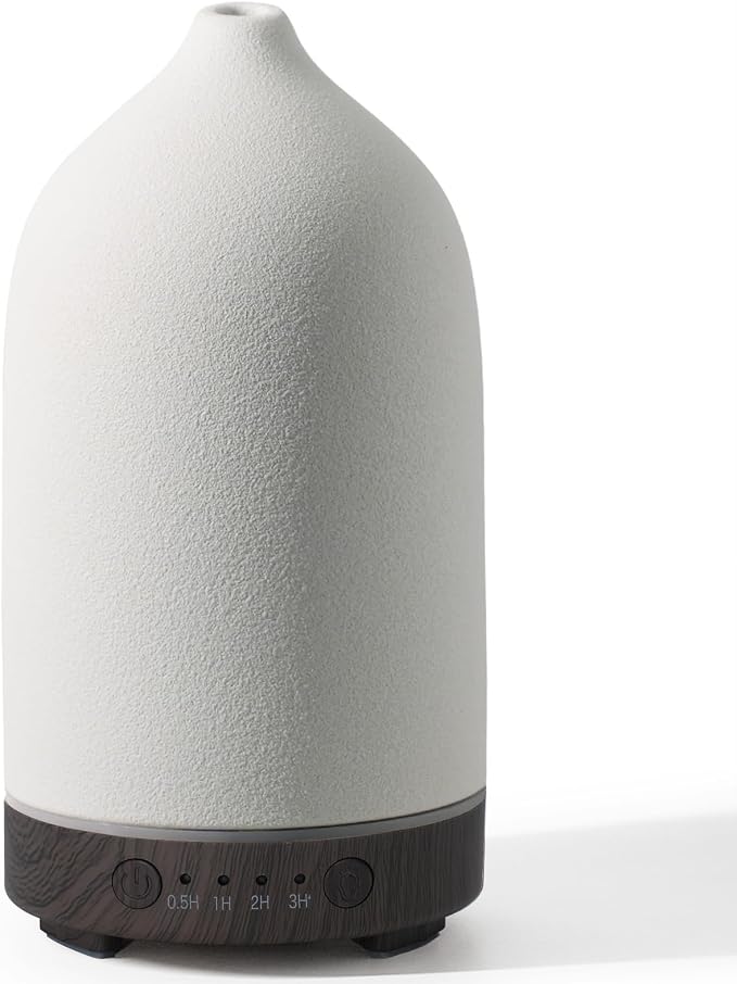 Ceramic Diffuser 160ML Essential Oil Diffusers Aromatherapy Essential Oil Diffuser for Room Air Diffuser for Home Bedroom