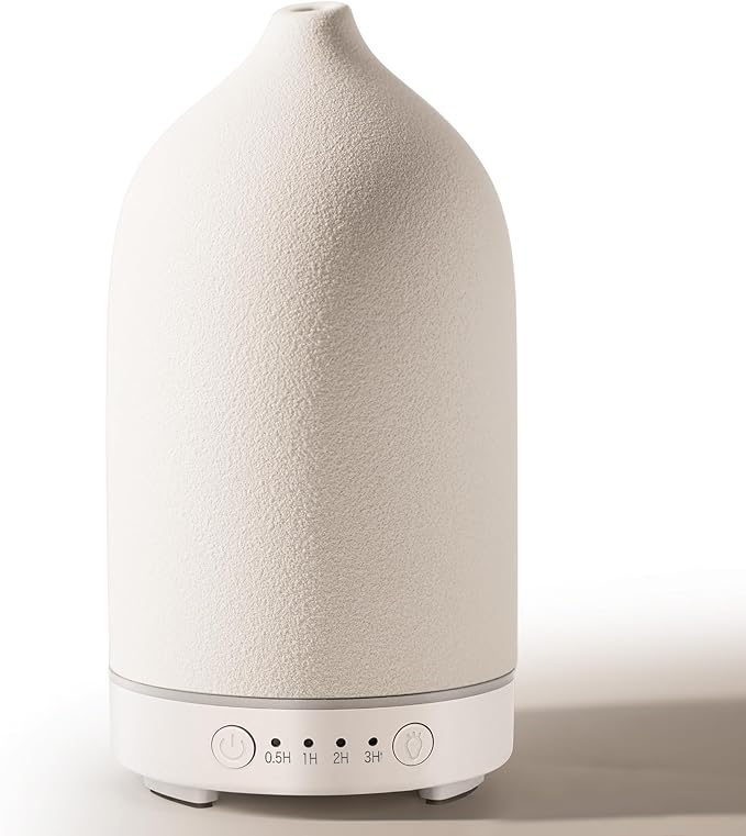 Ceramic Essential Oil Diffuser 160ML Aromatherapy Diffuser for Home Bedroom Room Cool Mist Humidifier Stone Air Diffusers