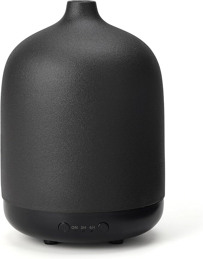 Ceramic Essential Oil Diffusers for Home, Decorative Bedroom Aromatherapy Scent Air Diffuser Ultrasonic Aroma Defusers 250ml