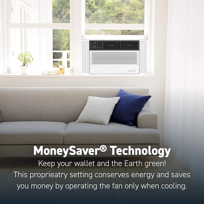CEW18B33B Chill Premier Smart Air Conditioner Window Unit, WiFi Mobile Control, White, Heating & Cooling Capacity (18,000
