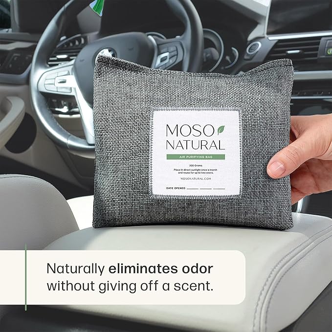 Charcoal Odor Absorber for Cars (2 Pack) 300g Bamboo Charcoal Air Purifying Bag, Unscented Odor Eliminator, alternate product