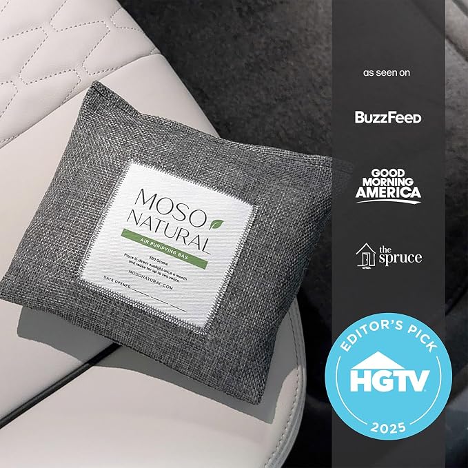 Charcoal Odor Absorber for Cars (2 Pack) 300g Bamboo Charcoal Air Purifying Bag, Unscented Odor Eliminator, alternate product
