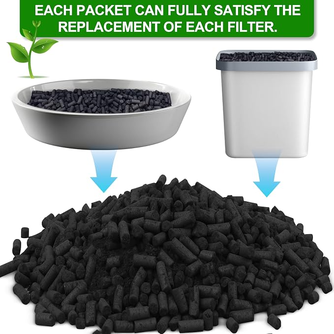 Charcoal Refills for Lomi Kitchen Composter 1 Pounds Activated Charcoal Odor Absorber Filter Refill Compatible with Lomi