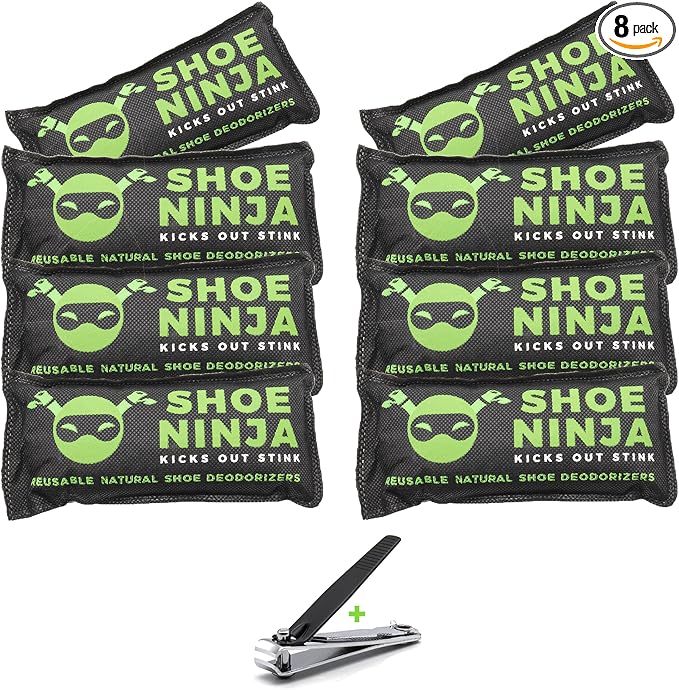 Charcoal Shoe Deodorizer Inserts - Shoe Odor Eliminator - Activated Charcoal Shoe Deodorizer Bags to Absorb Shoe Smell