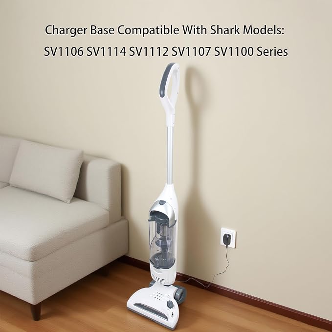 Charger Base Compatible with Shark SV1106 SV1114 SV1112 SV1107 SV1100 Navigator Freestyle Upright Bagless Cordless Stick