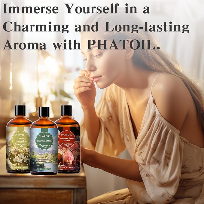 Charming Oasis Fragrance Oils for Aromatherapy, 3.38FL.OZ Diffuser Oils for Home, Perfect for Aromatherapy, Humidifiers