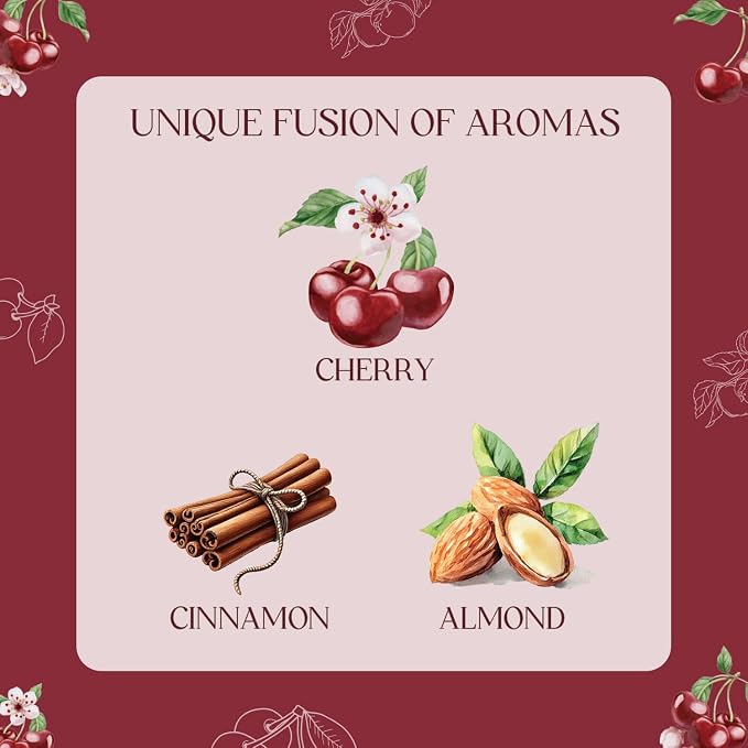 Cherry Candle, Scented Candles Gifts for Women, Candles Gift Set for Her, 3 Scented Votive Candles, alternate product view 2