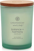 Chesapeake Bay Balance + Harmony Scented Candle Water Lily Pear Fragrance 50 Hours Burn Time Warm &