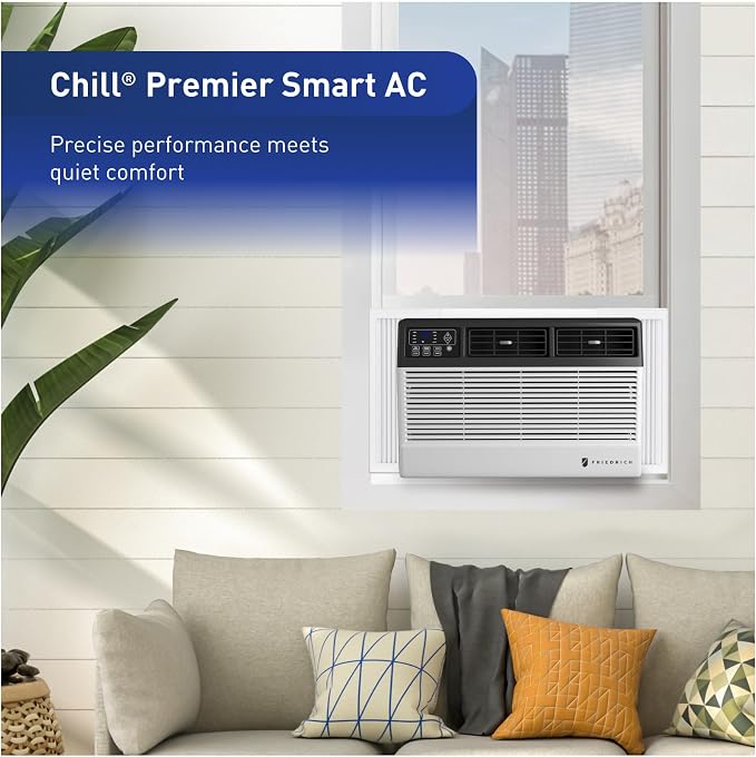 Chill Premier + 8,000 BTU 115v Cool with Electric Heat Window & Wall Unit White, alternate product view 5