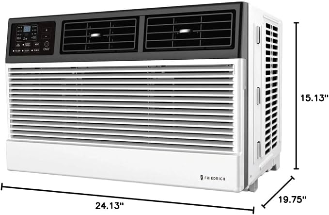 Chill Premier + 8,000 BTU 115v Cool with Electric Heat Window & Wall Unit White, alternate product view 9