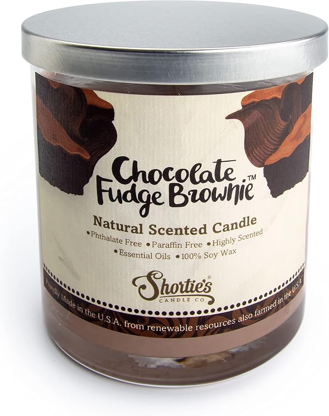 Chocolate Fudge Brownie Scented Natural Soy Candle, Essential Fragrance Oils, 100% Soy, Phthalate & Paraben Free, alternate