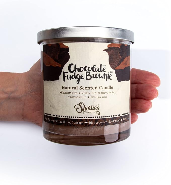 Chocolate Fudge Brownie Scented Natural Soy Candle, Essential Fragrance Oils, 100% Soy, Phthalate & Paraben Free, alternate