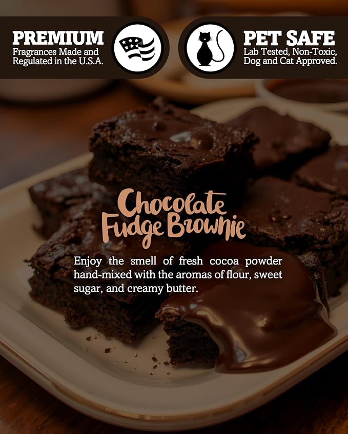 Chocolate Fudge Brownie Scented Natural Soy Candle, Essential Fragrance Oils, 100% Soy, Phthalate & Paraben Free, alternate