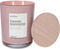 Choose Happiness 16 oz Scented Candle, 2 Wick comfort Relaxing Candle, 60H Burn Time, Ideal for Creating a Welcoming Home