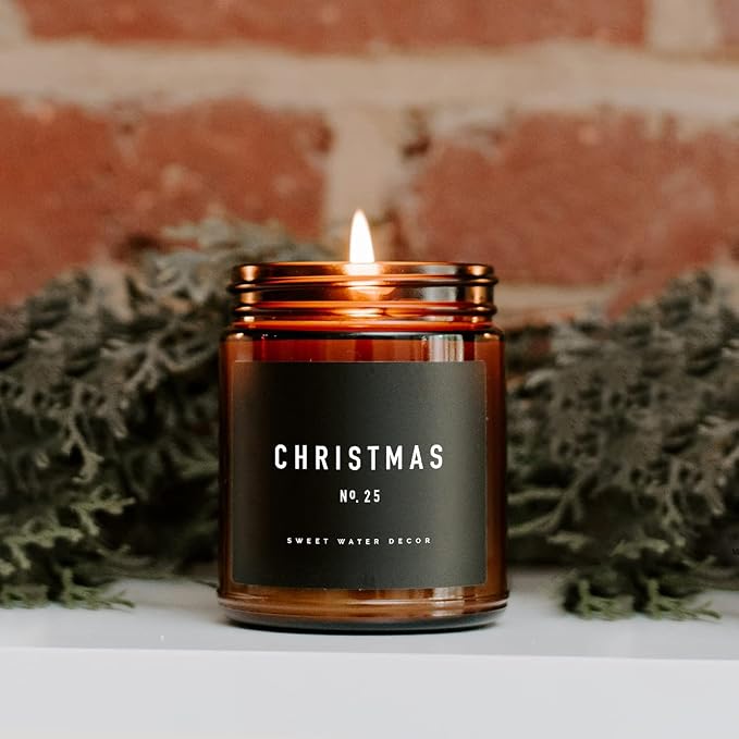 Christmas Candle | Christmas Tree, Apple Cider, and Cinnamon, alternate product view 4