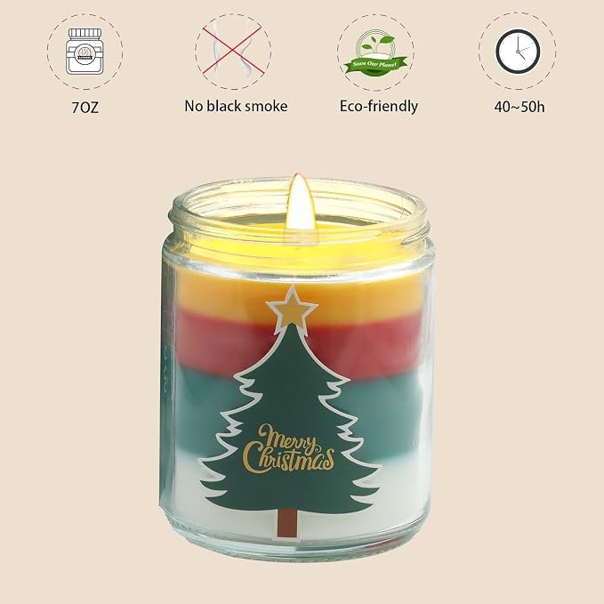 Christmas Candles - Christmas Gifts for Women, Aromatherapy Candle for Home Scented, alternate product view 2