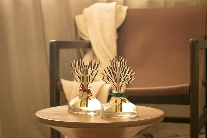 Christmas Diffuser - Hollyberry Scent, Burgundy Decorations Red Reed Diffuser, Cinnamon Smell Decor Apartment, alternate