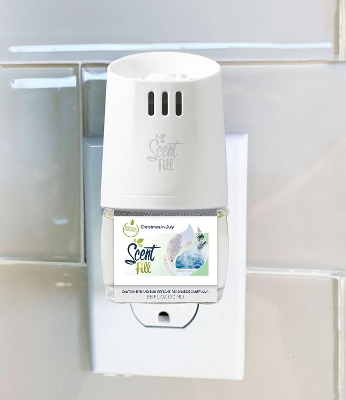 "Christmas in July" Plug in Air Freshener, 4 Scented Oil Refills, alternate product view 2