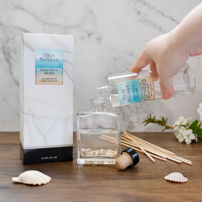 Christmas Night Reed Diffuser Set - Cinnamon Spice, Almond, Clove, Cedarwood, Fresh Balsam and Fir Needle - Made in The USA