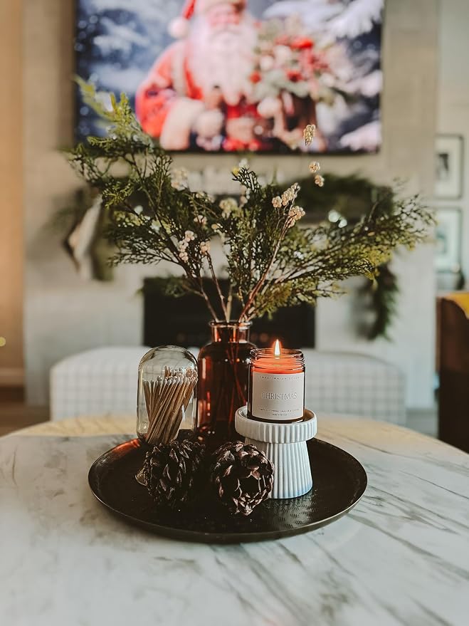 Christmas Soy Candle | Apple Cider, Cinnamon, Clove, Fresh Cut Christmas Tree Scented Candles for Home, alternate product