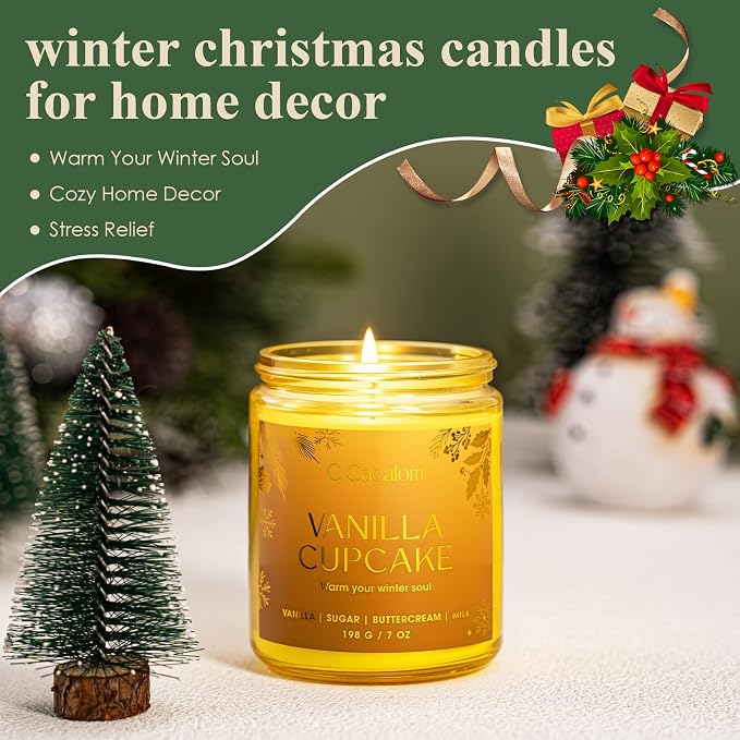 Christmas Soy Candles for Christmas Home Decor made from natural materials Aromatherapy Scented Candles for Holiday