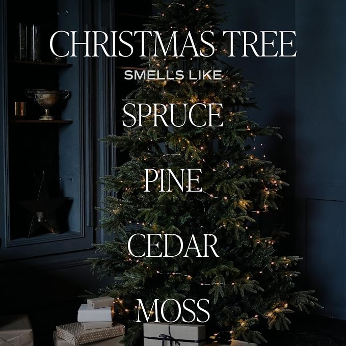 Christmas Tree Candle - Pine Needles, Cedarwood, Cypress, and Evergreen Soy Holiday Scented Candles for, alternate product