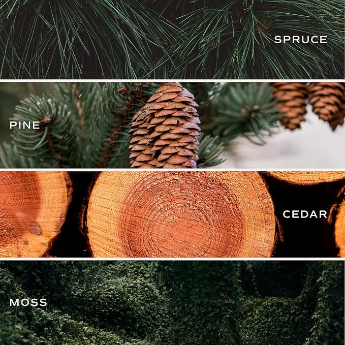 Christmas Tree Soy Candle - Pine Needles, Cedarwood, Cypress, alternate product view 2
