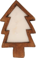 Christmas Tree Wood Bowl Candles | 100% Natural Soy Wax & Essential Oil Infused | Odor Eliminating + Pet Safe |