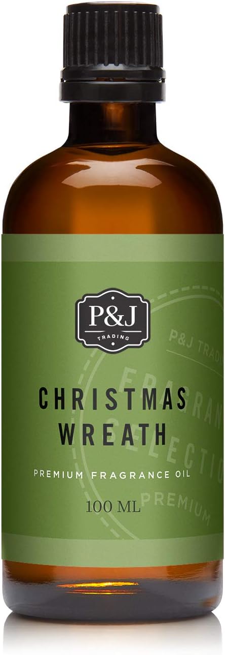 Christmas Wreath Scented Oil 100ml - Fragrance Oil for Candle Making, Soap Making, Diffuser Oil, product image