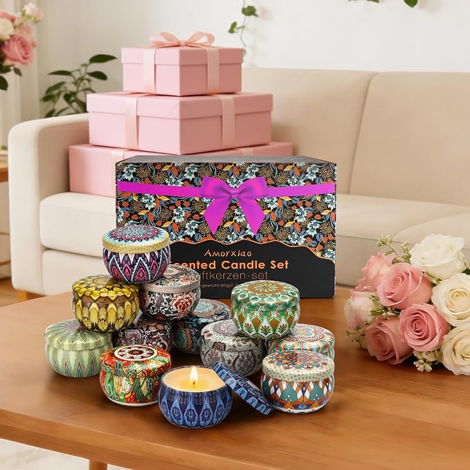 ChristmasGiftsCandles Scented Candles Gift Set,12 Pack Candles for Home Scented, alternate product view 3