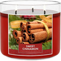 Cinnamon Candles, 14.5oz, Large 3-Wick Soy Wax Candles for Home Scented, Sweet Cinnamon, Apple, Clove Scent, Holiday Gifts