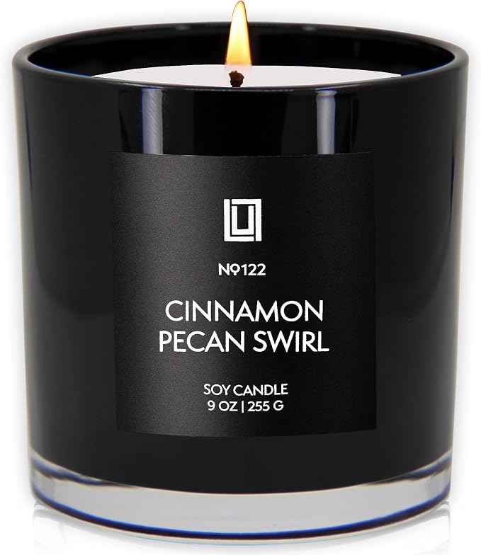 | Cinnamon Pecan Swirl | Luxury Scented Soy Jar Candle | Hand Poured in The USA | Highly Scented & Long Lasting, product
