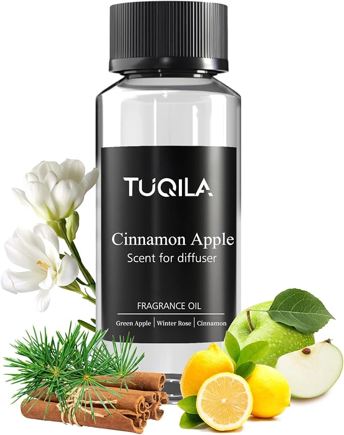 Cinnamon pple Essential Scent Oil - 120ML Waterless Diffuser Oil for Cold Air Diffusers, Luxury Home Fragrance Oils, product