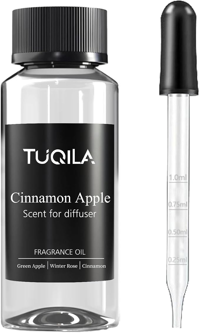 Cinnamon pple Essential Scent Oil - 120ML Waterless Diffuser Oil for Cold Air Diffusers, Luxury Home Fragrance Oils