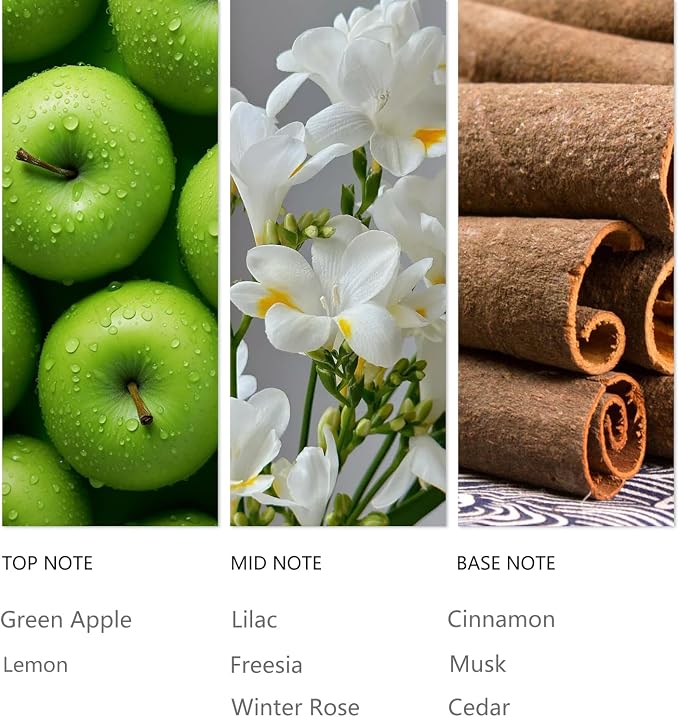 Cinnamon pple Essential Scent Oil - 120ML Waterless Diffuser Oil for Cold Air Diffusers, Luxury Home Fragrance Oils