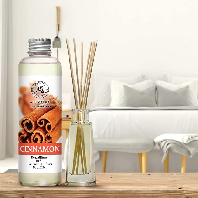 Cinnamon Reed Diffuser Refill with Natural Essential Cinnamon Oil 6.8 Fl Oz - Fresh & Long Lasting Fragrance, alternate