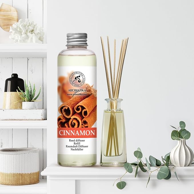 Cinnamon Reed Diffuser Refill with Natural Essential Cinnamon Oil 6.8 Fl Oz - Fresh & Long Lasting Fragrance, alternate