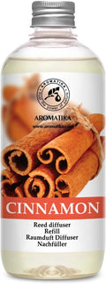 Cinnamon Reed Diffuser Refill with Natural Essential Cinnamon Oil 17 oz - Fresh & Long Lasting Fragrance - Best for