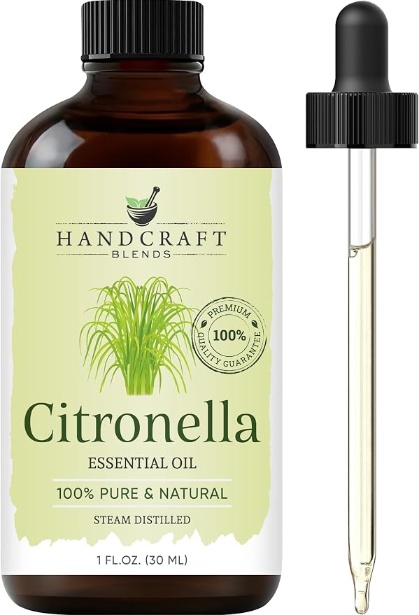 Citronella Essential Oil – 1 Fl Oz – 100% Pure and Natural – Premium Grade Essential Oil for Diffuser and Aromatherapy