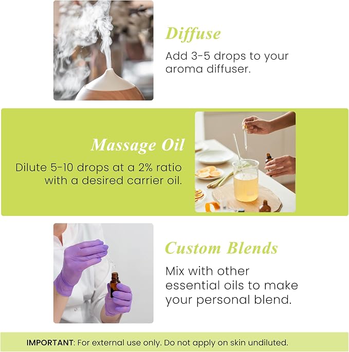 Citronella Essential Oil – 1 Fl Oz – 100% Pure and Natural – Premium Grade Essential Oil for Diffuser and Aromatherapy