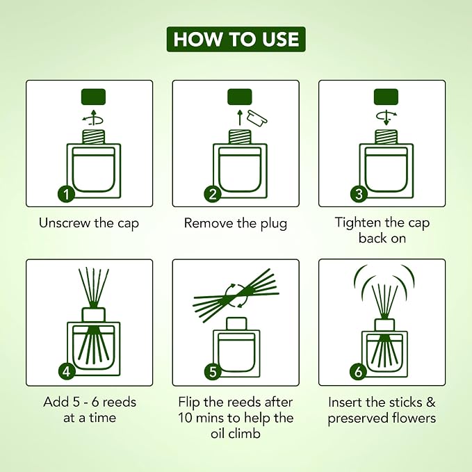 Citronella, Eucalyptus & Lemongrass Reed Diffuser for Home, Bathroom & Office | Natural Aromatherapy Air Freshener with