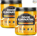 Citrus & Lemon 2 Pack Odor Eliminating Highly Fragranced Candle - Eliminates Pet, Smoke, Food and Other Smells Quickly
