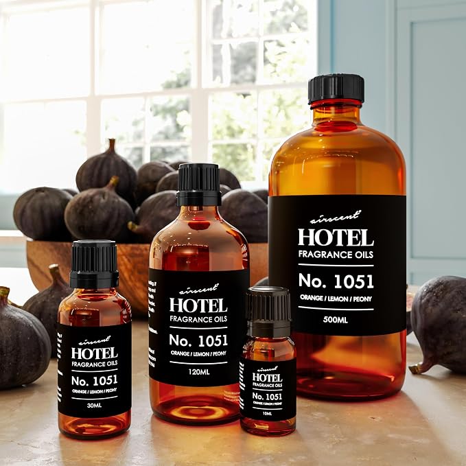 Citrus Zest Hotel Diffuser Oil No. 1051 - Orange Lemon Peony - Premium Fragrance Oil for Ultrasonic and Waterless Diffusers