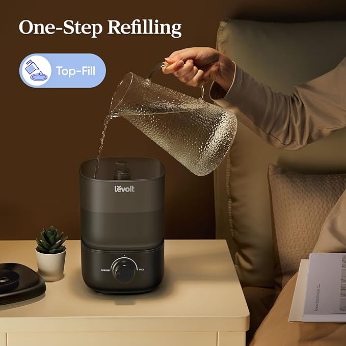 Classic 160 Top-Fill Ultrasonic Cool Mist Humidifier, Super Easy to Fill and Clean, alternate product view 2