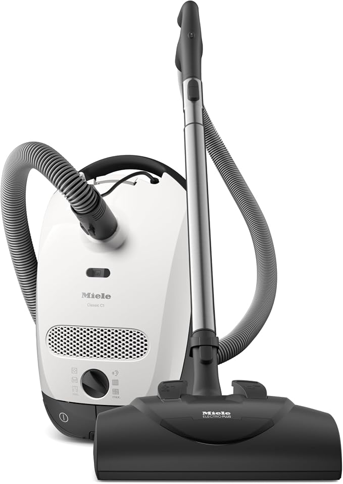 Classic C1 Cat & Dog Bagged Canister Vacuum, Lotus White - Pet Hair, Portable, product image