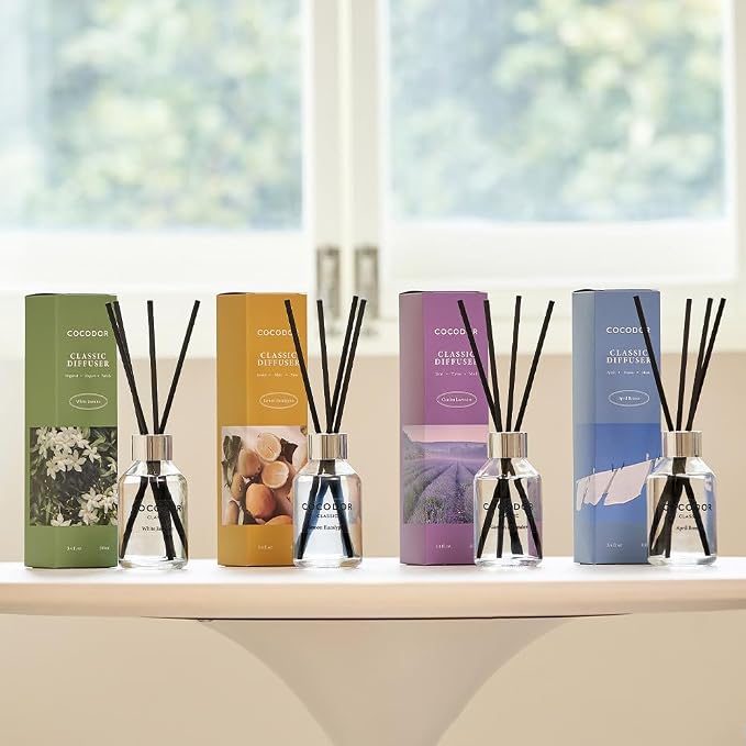 Classic Reed Diffuser/Garden Lavender/3.4oz(100ml)/1 Pack/Fragrance Scent Essential Oil Stick Diffuser Set for Bedroom