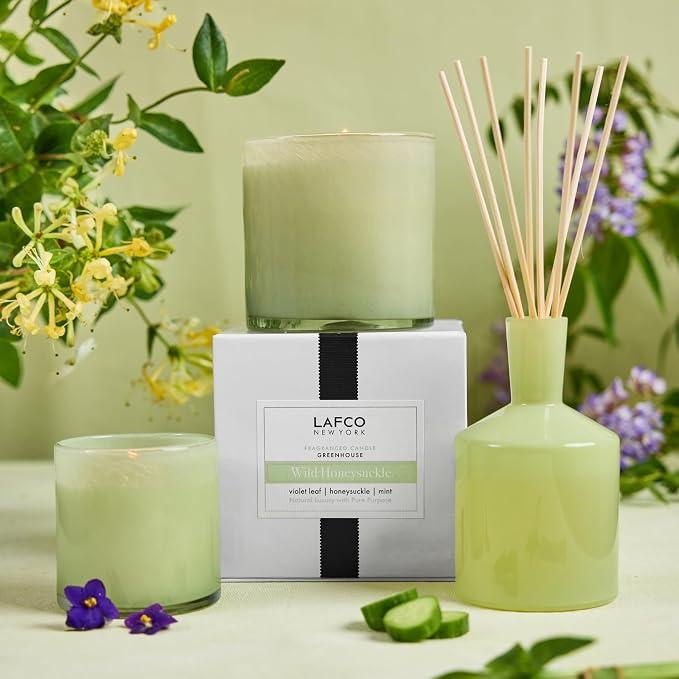 Classic Reed Diffuser, Wild Honeysuckle - 6 oz - Up to 3 Months Fragrance Life - Reusable Glass Vessel, alternate product