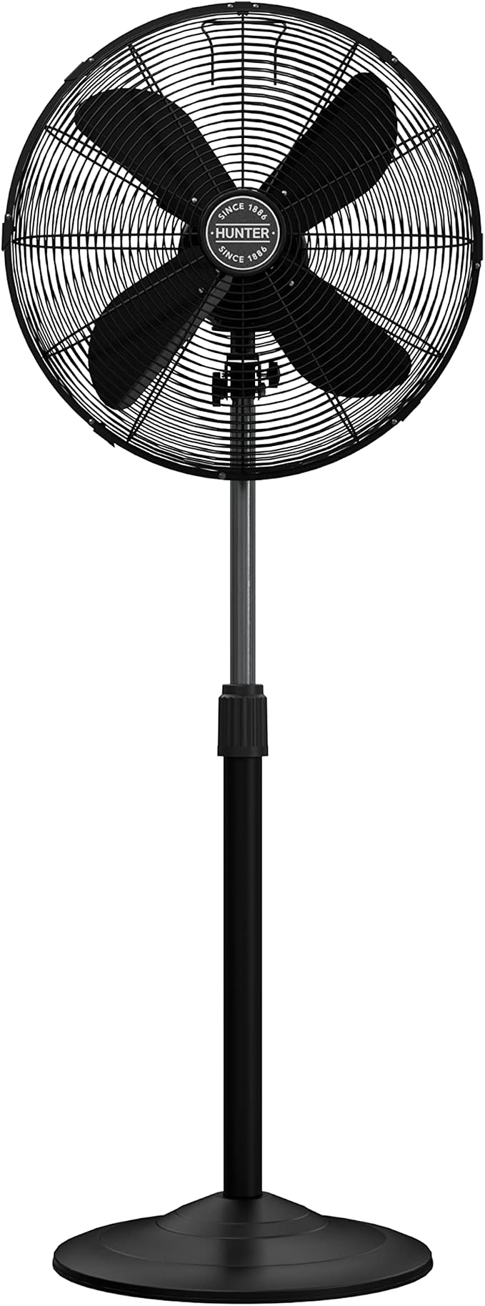 Classic S16 Oscillating Standing Fan Adjustable Height 16 Inch, 3 Speeds, Matte Black, 97316, product image