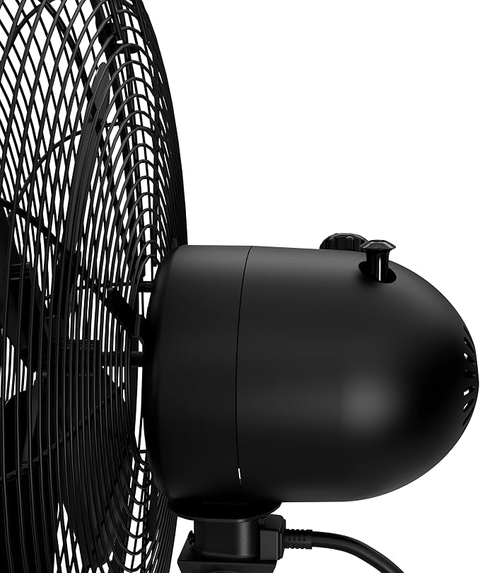 Classic S16 Oscillating Standing Fan Adjustable Height 16 Inch, 3 Speeds, Matte Black, 97316, alternate product view 8