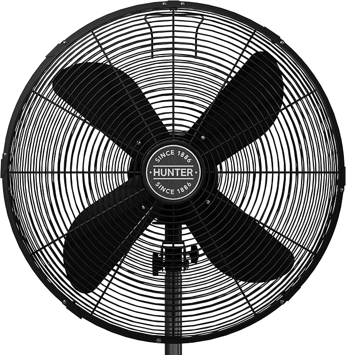 Classic S16 Oscillating Standing Fan Adjustable Height 16 Inch, 3 Speeds, Matte Black, 97316, alternate product view 10
